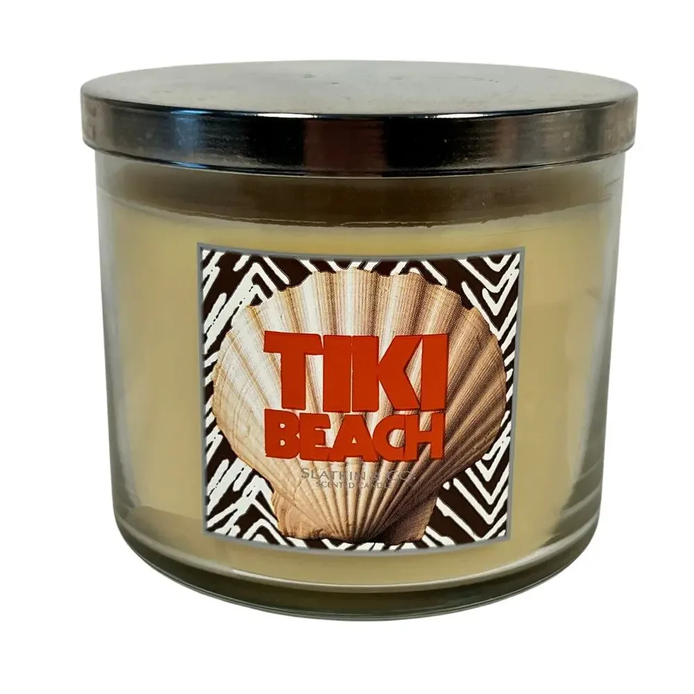 Slatkin & Co. Tiki Beach Bath & Body Works Berry Waffle Cone 3 Wick 2 Candle Lot